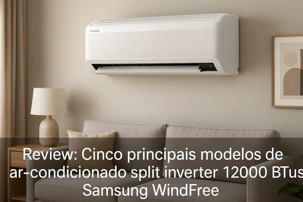 Cinco Principais Modelos de ar-condicionado split inverter 12000 btus Samsung windfree