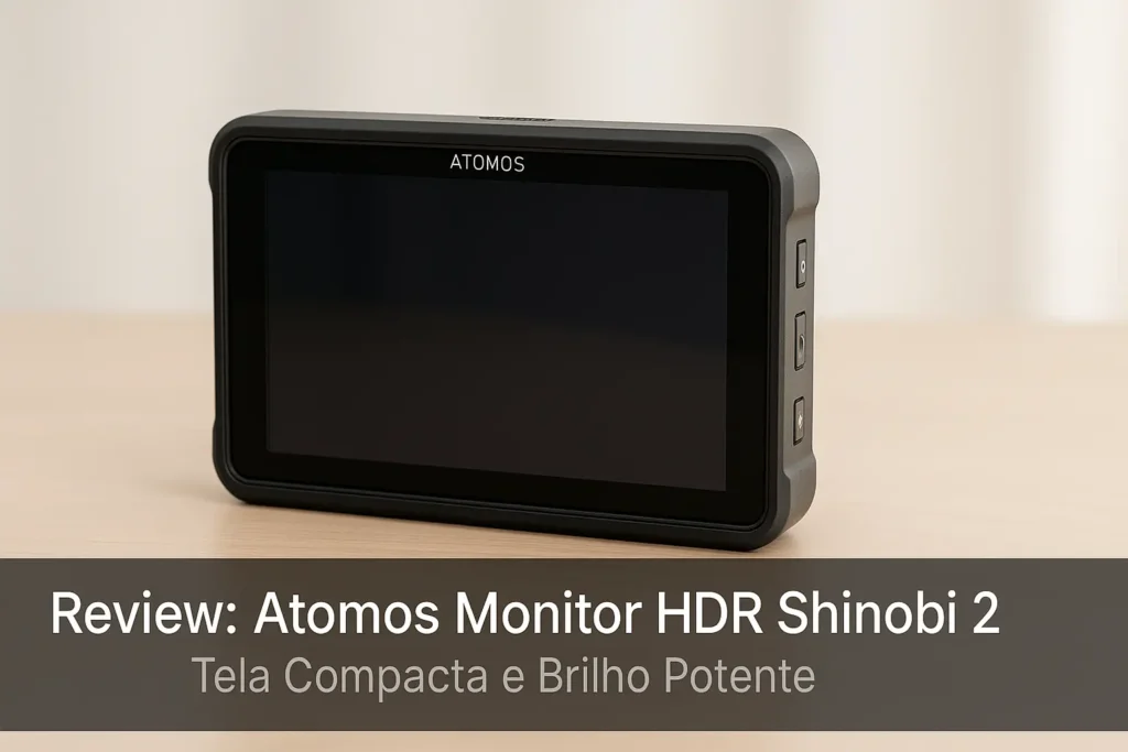 Atomos Monitor HDR Shinobi 2: Tela Compacta e Brilho Potente