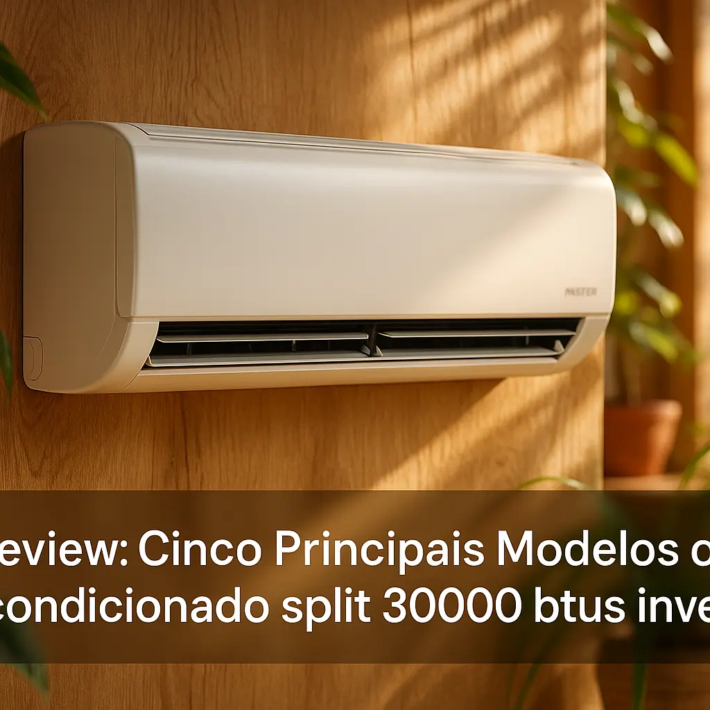 Cinco Principais Modelos de ar condicionado split 30000 btus inverter