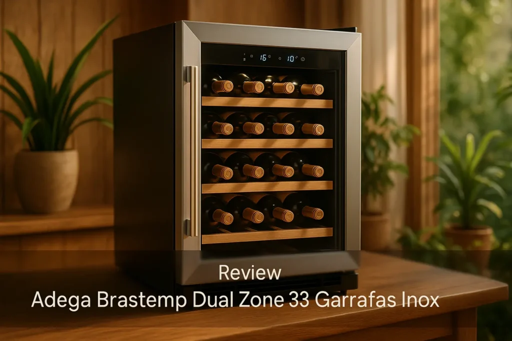 Adega Brastemp Dual Zone 33 Garrafas Inox: Design e Precisão