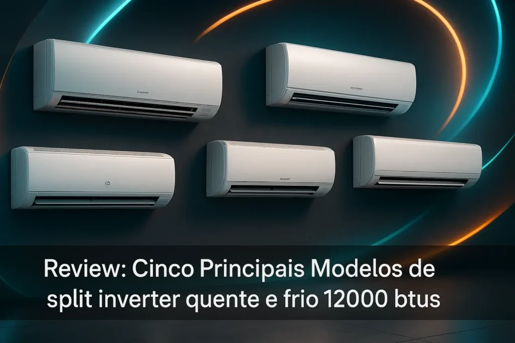 Cinco Principais Modelos de split inverter quente e frio 12000 btus