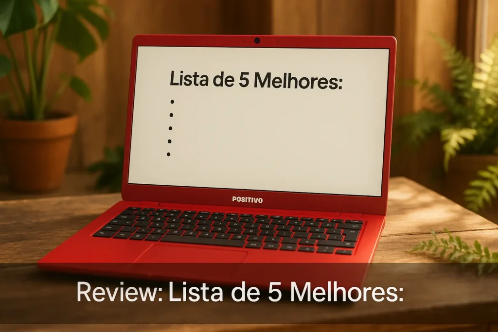 Lista de 5 Melhores: notebook Positivo vermelho