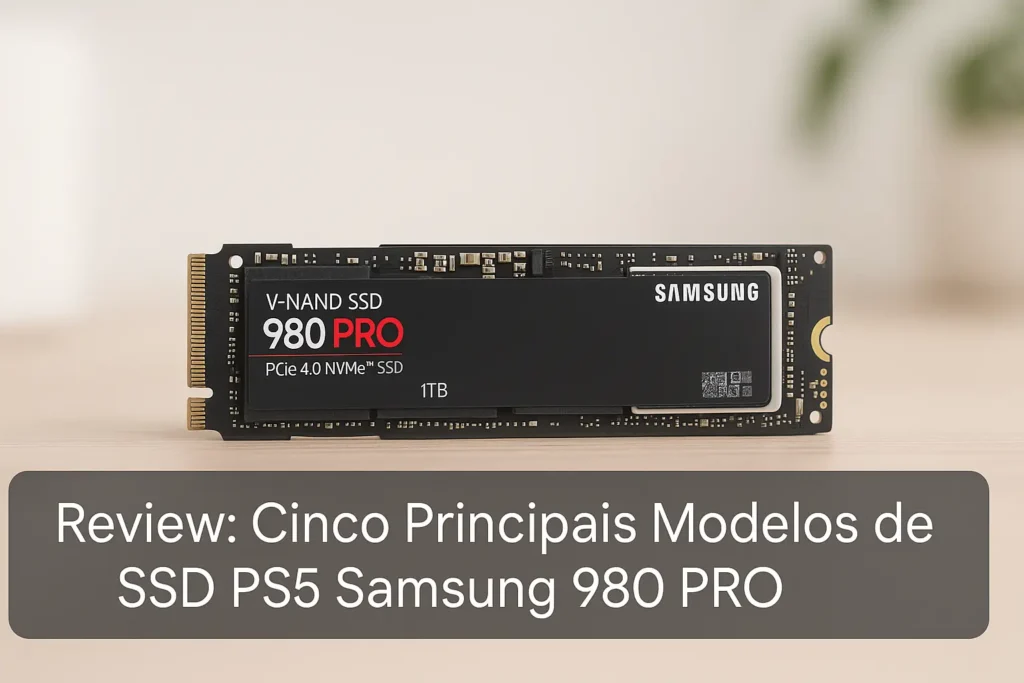 Cinco Principais Modelos de SSD PS5 Samsung 980 pro