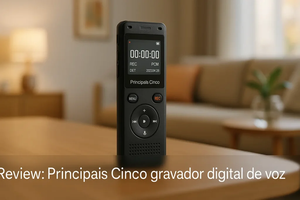 Principais Cinco gravador digital de voz
