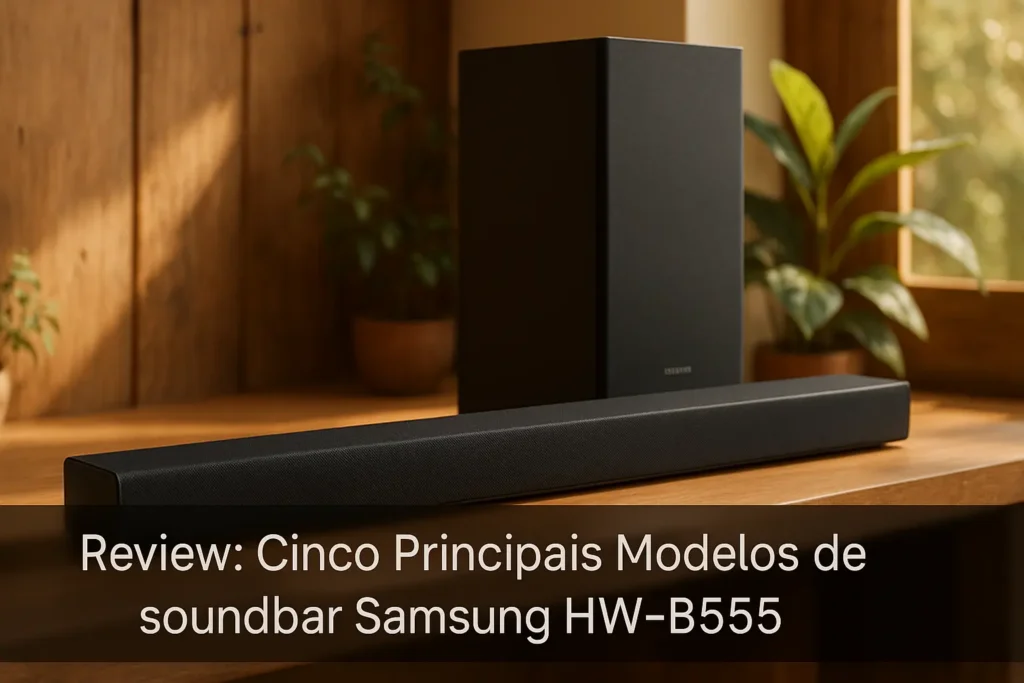 Cinco Principais Modelos de soundbar Samsung hw-b555