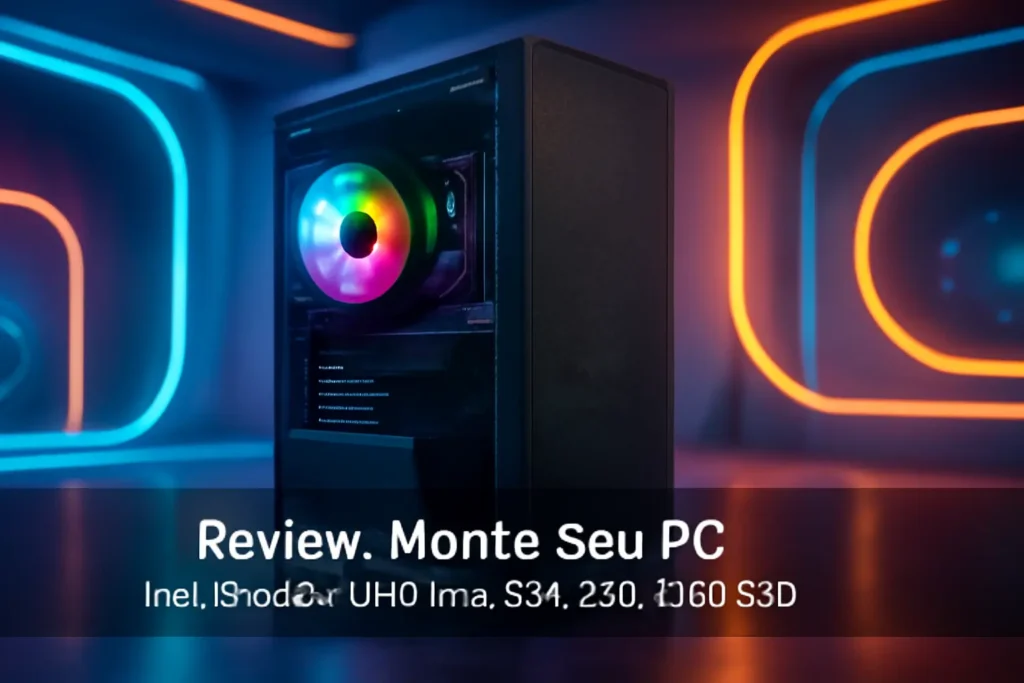 Monte seu PC: Intel i5-8500, UHD Intel 630, 8GB, 240GB SSD