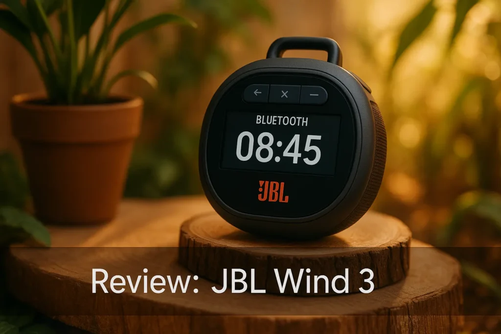JBL Wind 3: Bluetooth, Rádio e Tela para Mobilidade