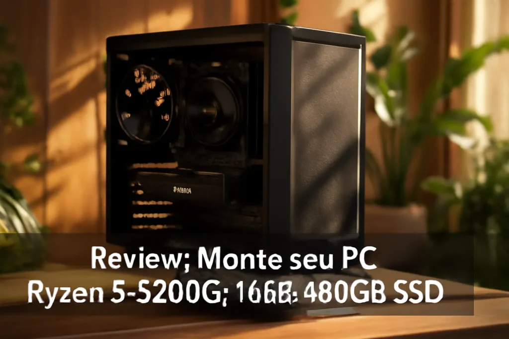 Monte seu PC: Ryzen 3 3200G, 16GB, 480GB SSD