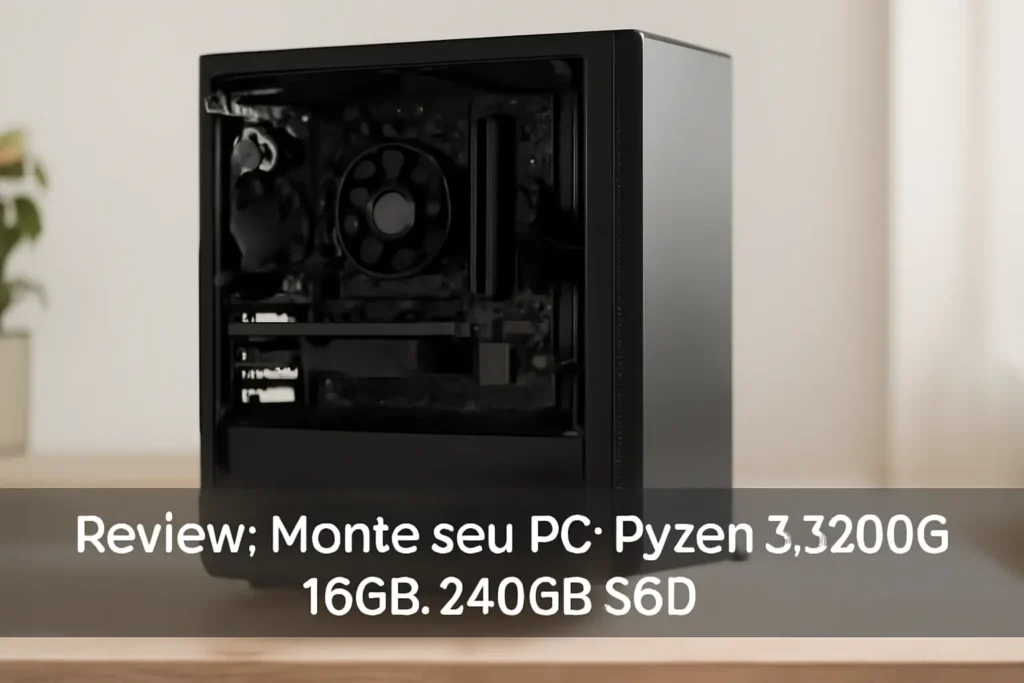 Monte seu PC: Ryzen 3 3200G, 16GB, 240GB SSD