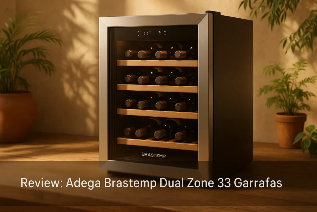 Adega Brastemp Dual Zone 33 Garrafas: Design e Precisão