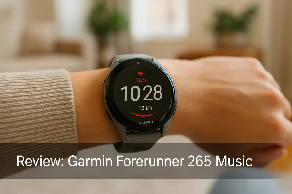 Garmin Forerunner 265 Music: Monitor Cardíaco com GPS e Música