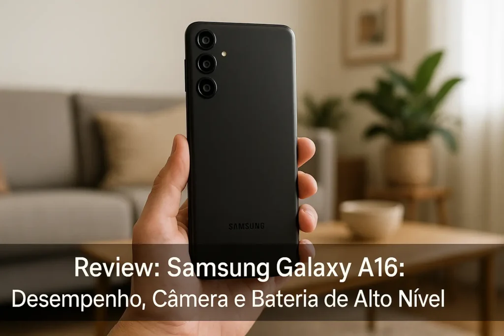 Samsung Galaxy A16: Desempenho, Câmera e Bateria de Alto Nível