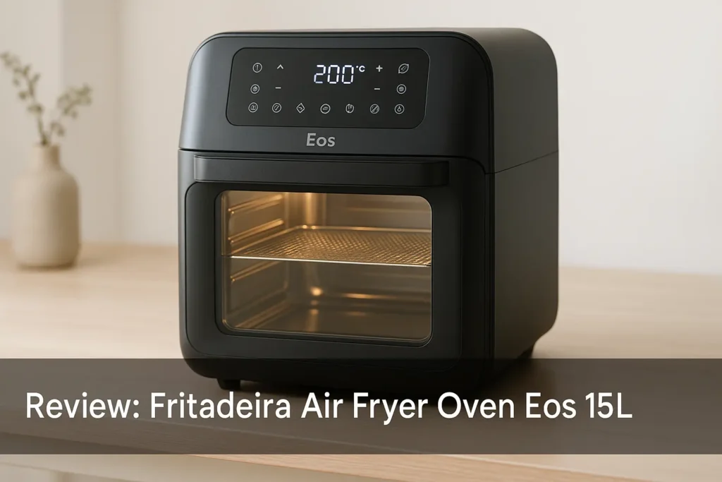 Fritadeira Air Fryer Oven Eos 15L: Capacidade e Estilo