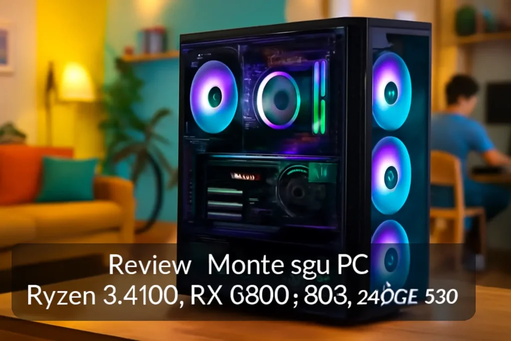 Monte seu PC: Ryzen 3 4100, RX 6600, 8GB, 240GB SSD