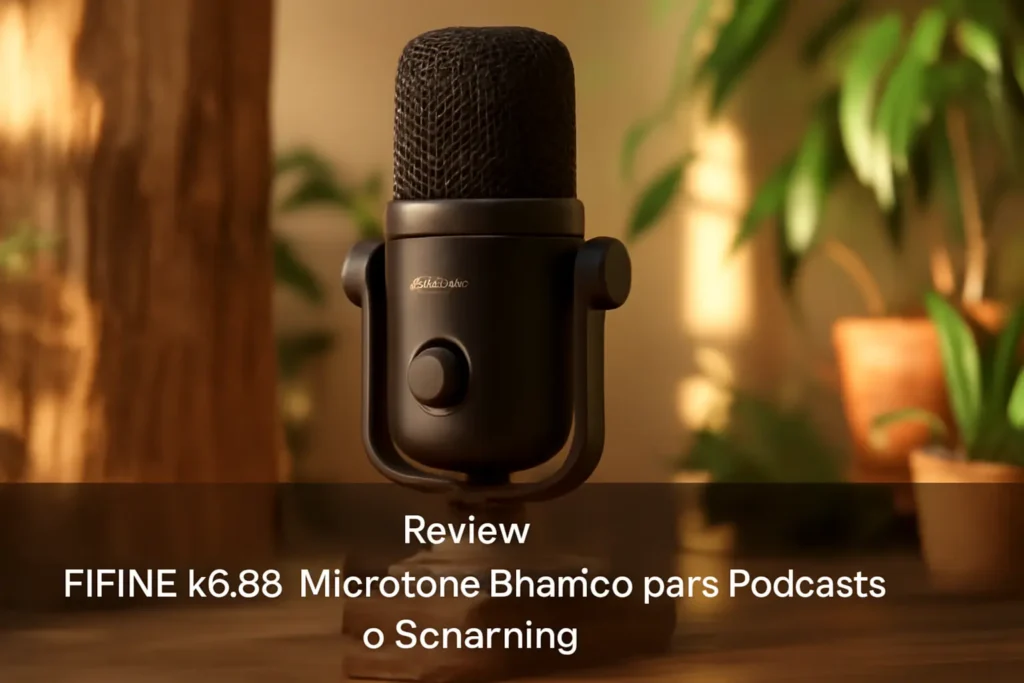FIFINE K688: Microfone Dinâmico para Podcasts e Streaming