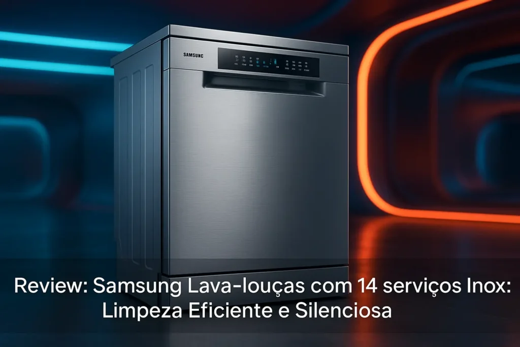Samsung Lava-louças com 14 serviços Inox: Limpeza Eficiente e Silenciosa