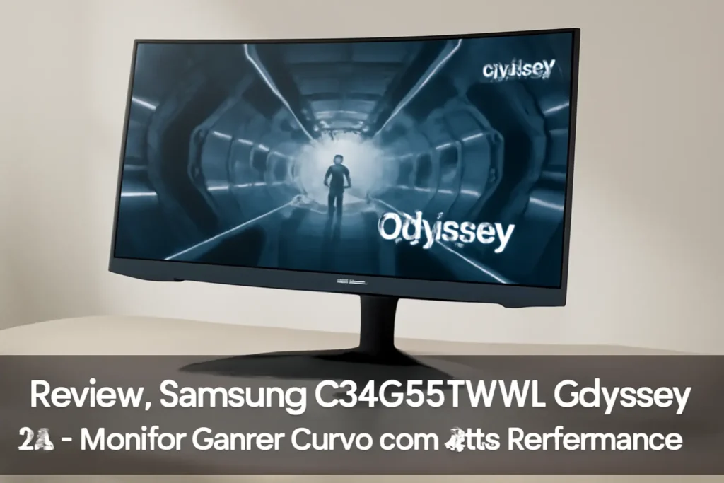 Samsung C34G55TWWL Odyssey 34' - Monitor Gamer Curvo com Alta Performance