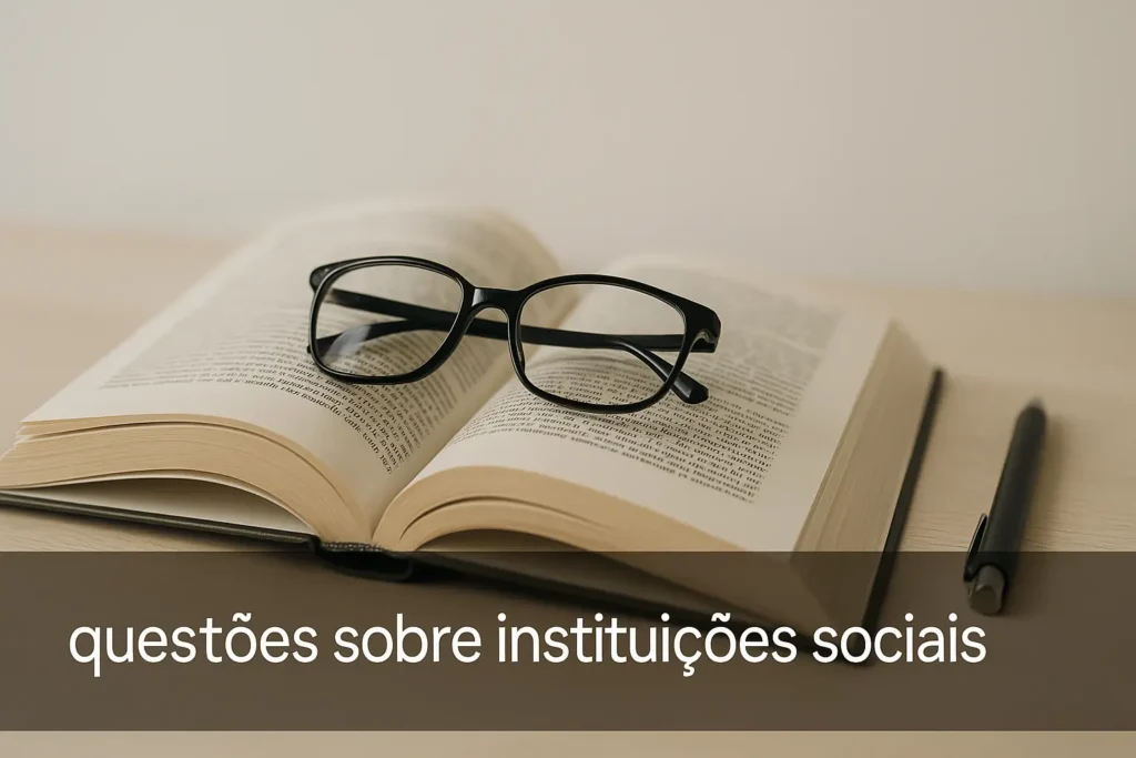 Questões sobre instituições sociais: entenda tudo sobre esse tema essencial