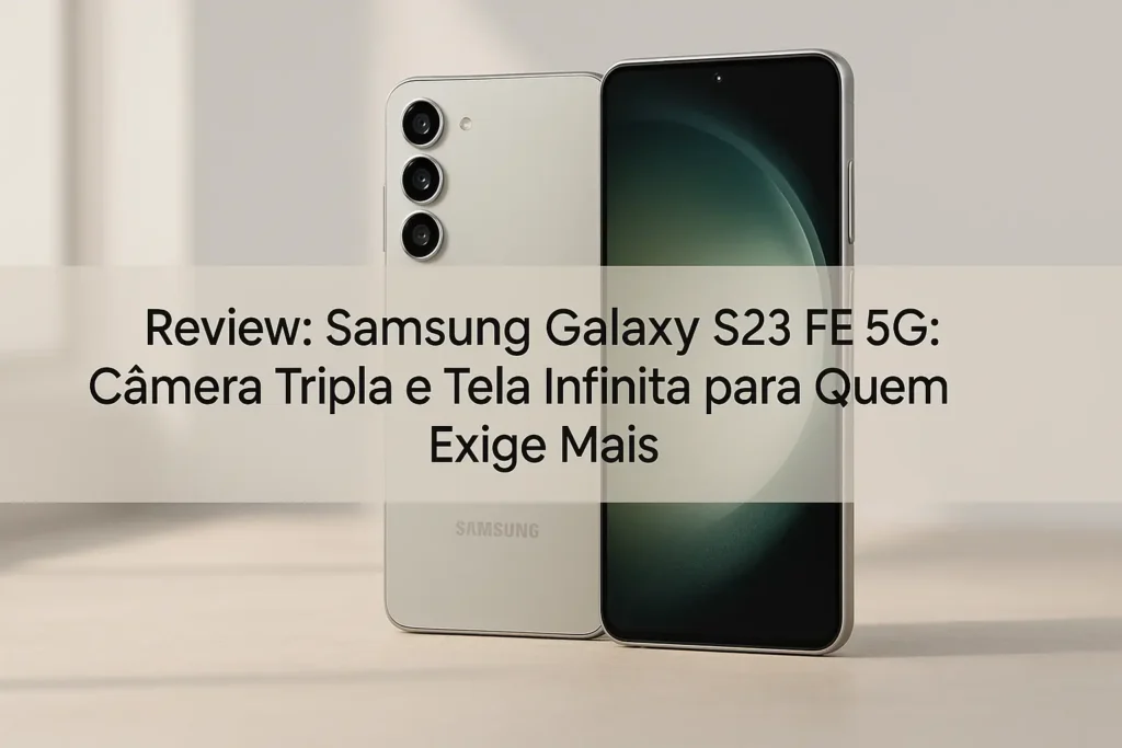 Samsung Galaxy S23 FE 5G: Câmera Tripla e Tela Infinita para Quem Exige Mais