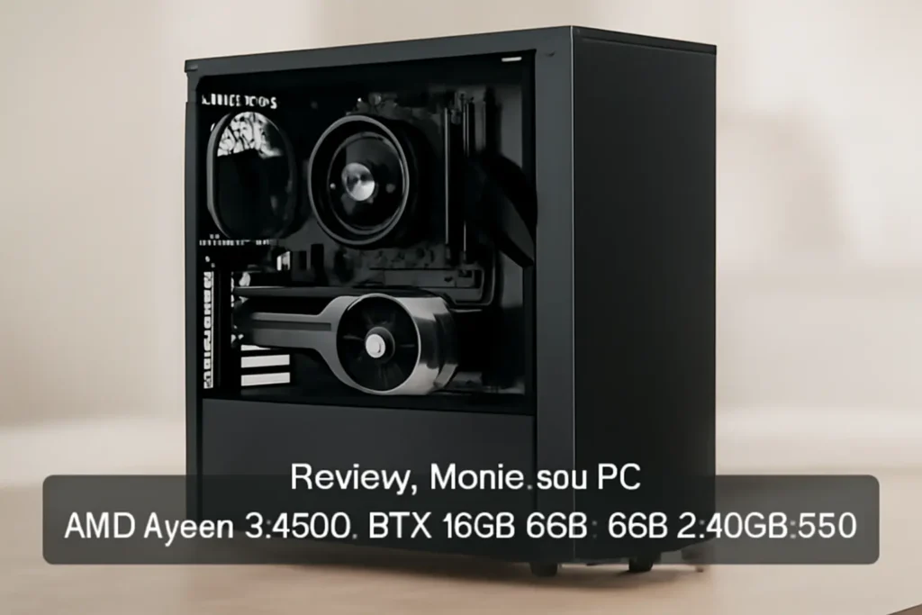Monte seu PC: AMD Ryzen 5 4500, GTX 1060 3GB, 8GB, 240GB SSD