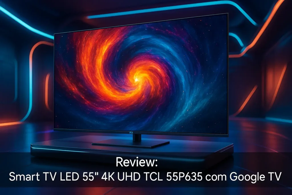 Smart TV LED 55' 4K UHD TCL 55P635 com Google TV