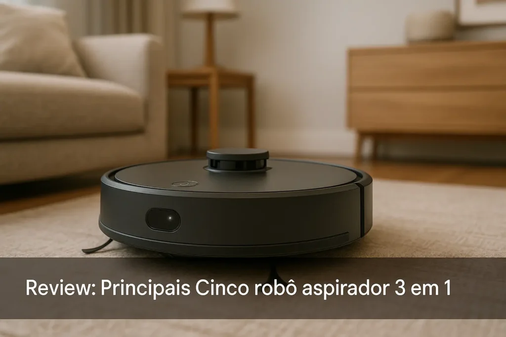 Principais Cinco robo aspirador 3 em 1