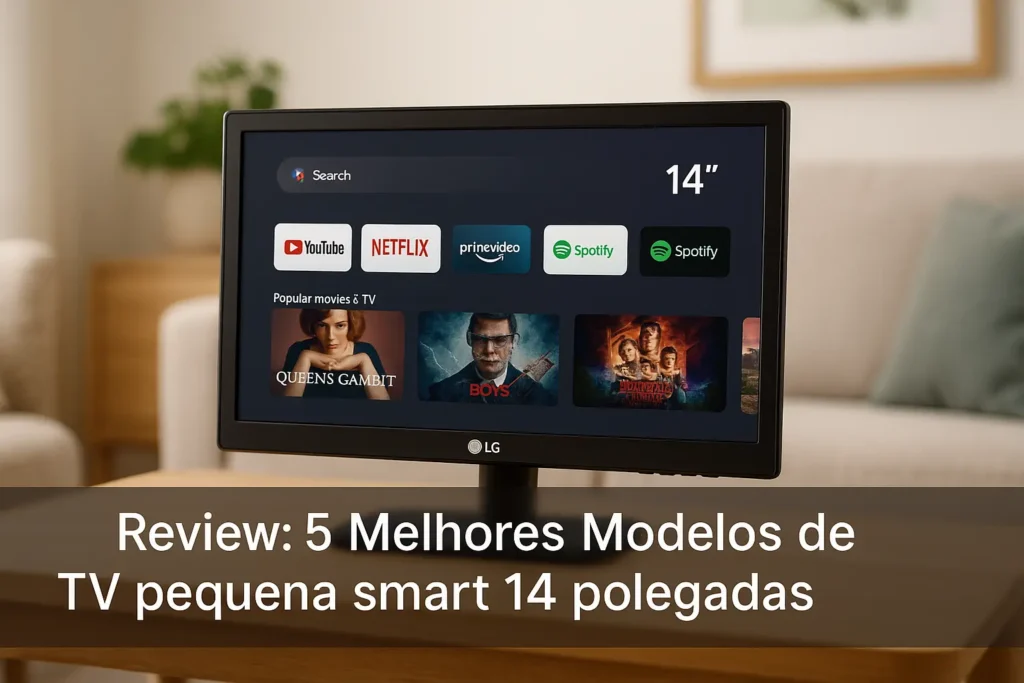 5 Melhores Modelos de TV pequena smart 14 polegadas
