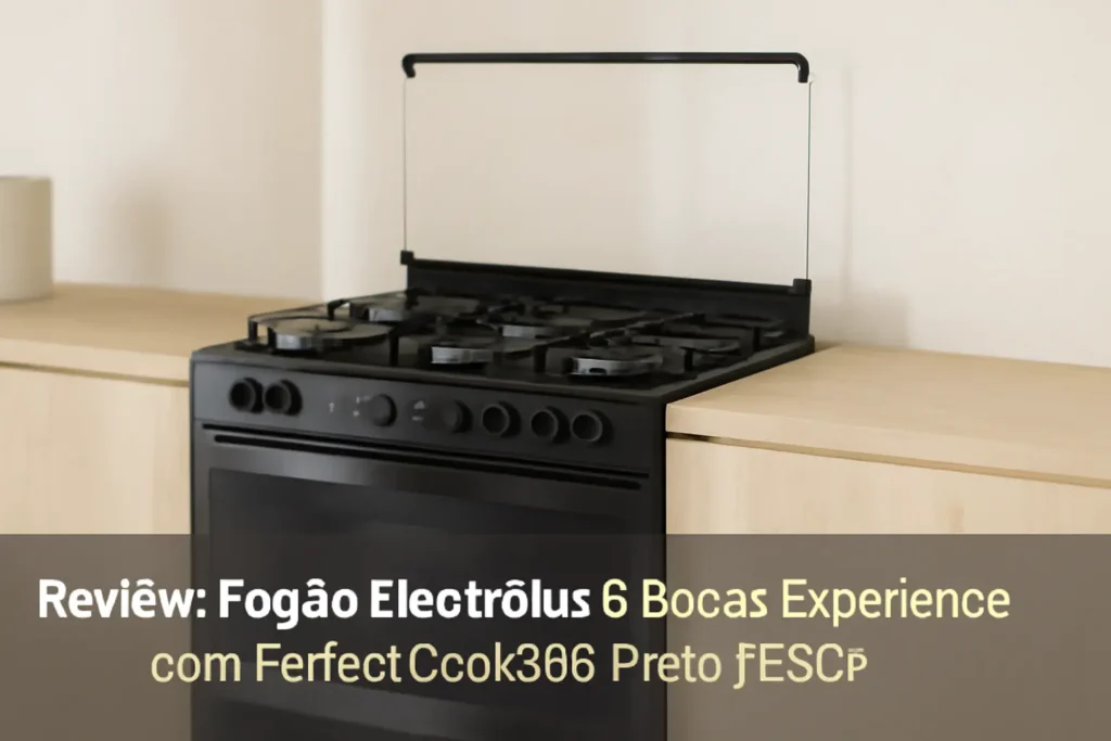 Fogão Electrolux 5 Bocas Experience com PerfectCook360 Preto FE5CP