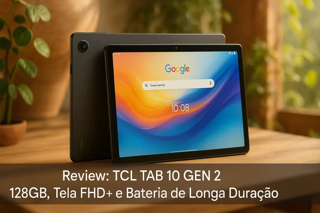 TABLET TCL TAB 10 GEN 2: 128GB, Tela FHD+ e Bateria de Longa Duração
