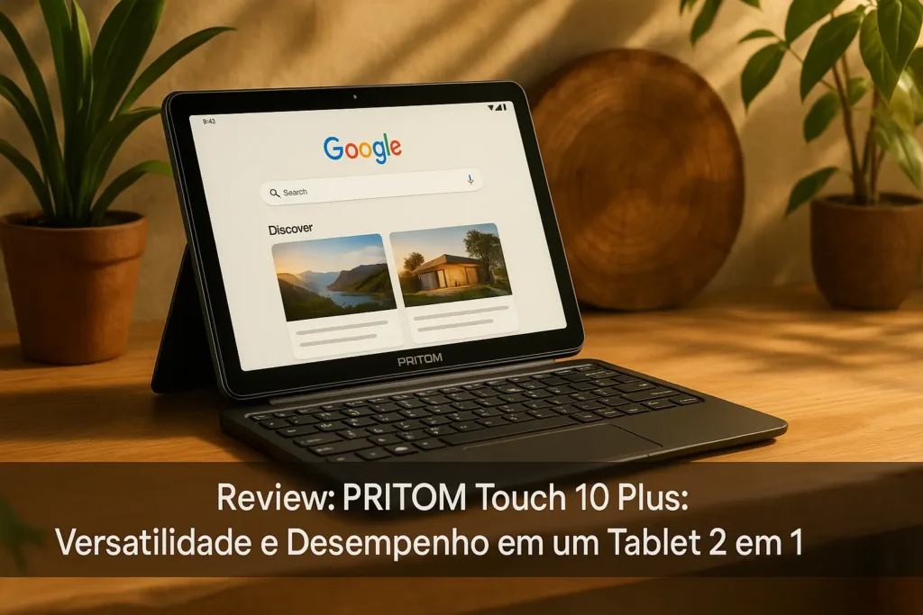 PRITOM Touch 10 Plus: Versatilidade e Desempenho em um Tablet 2 em 1