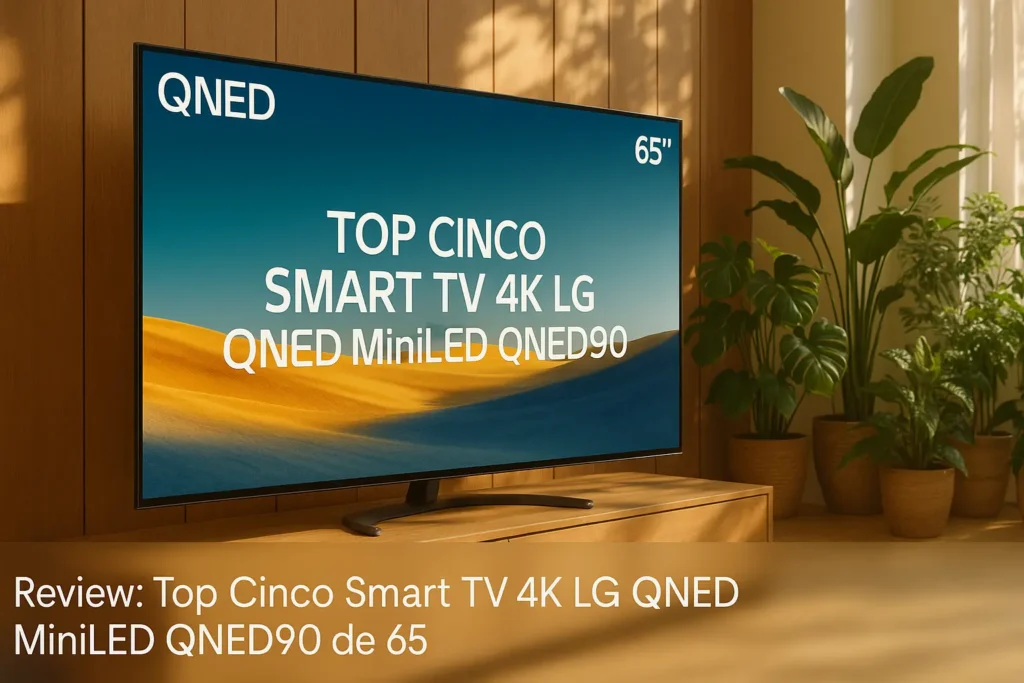 Top Cinco Smart TV 4K LG QNED MiniLED QNED90 de 65