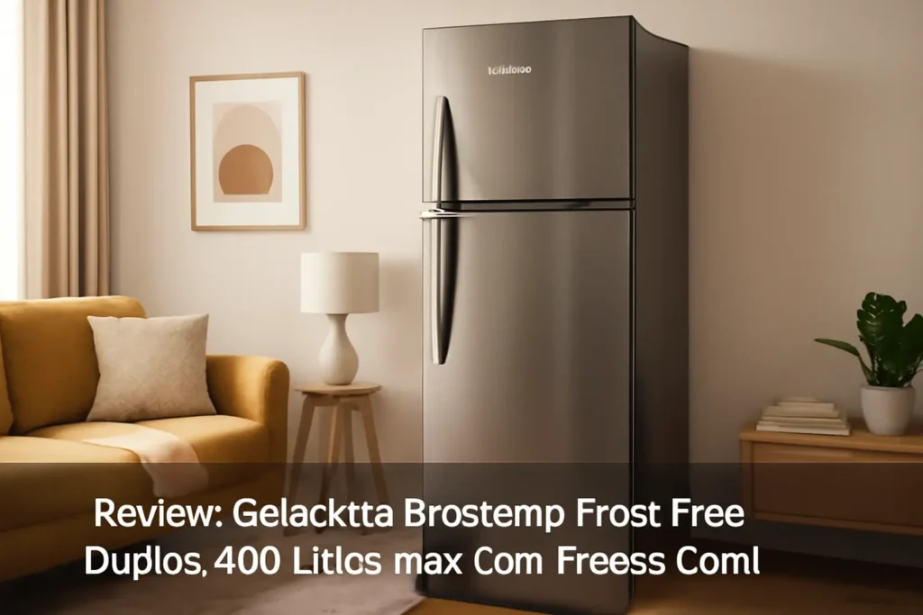 Geladeira Brastemp Frost Free Duplex 400 Litros Inox com Freeze Control