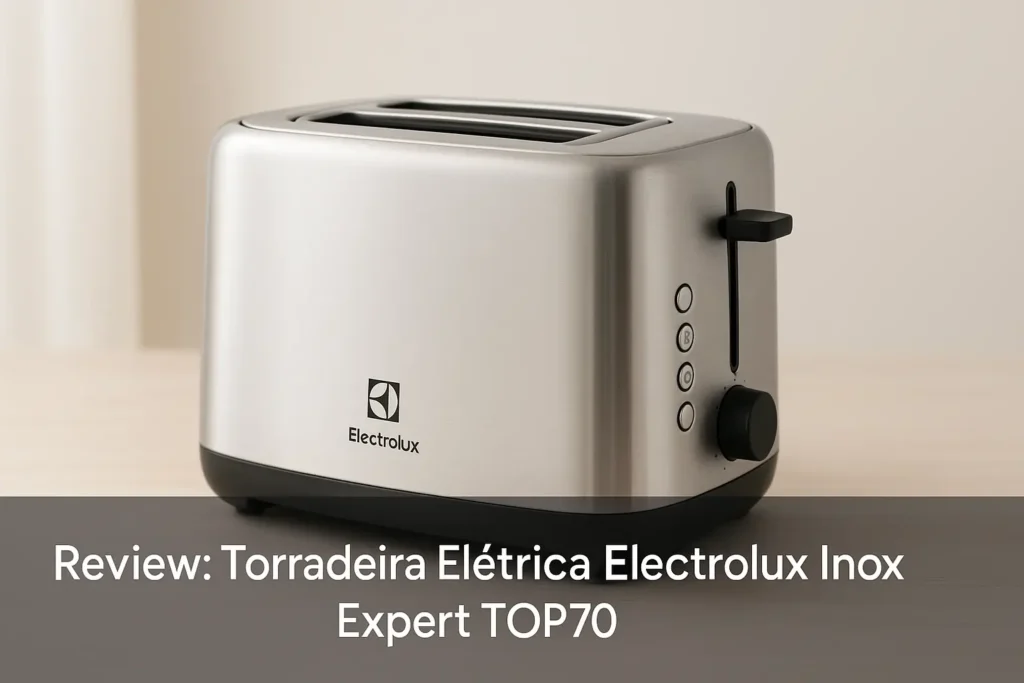 Torradeira Elétrica Electrolux Inox Expert TOP70: 7 níveis de tostagem e funções inteligentes
