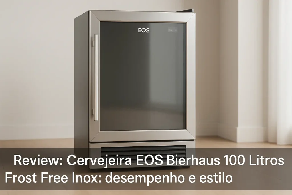 Cervejeira EOS Bierhaus 100 Litros Frost Free Inox: desempenho e estilo