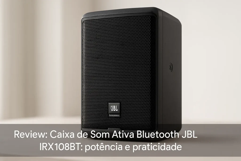 Caixa de Som Ativa Bluetooth JBL IRX108BT: potência e praticidade