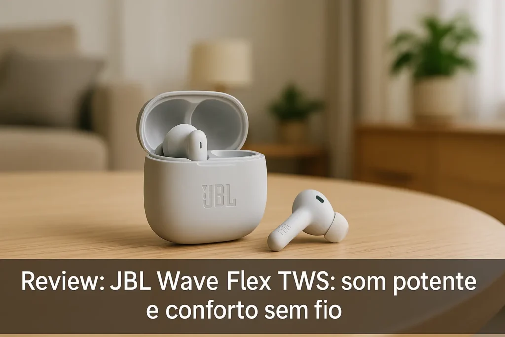 JBL Wave Flex TWS: som potente e conforto sem fio