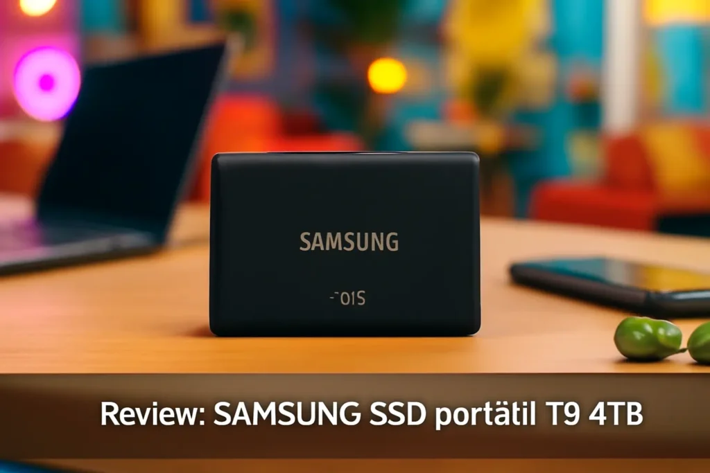 SAMSUNG SSD portátil T9 4TB: Velocidade e Desempenho para Profissionais