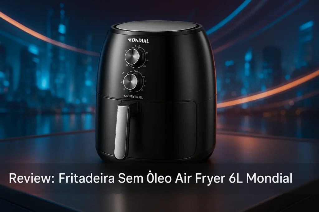 Fritadeira Sem Óleo Air Fryer 6L Mondial: Potência e Eficiência na Cozinha