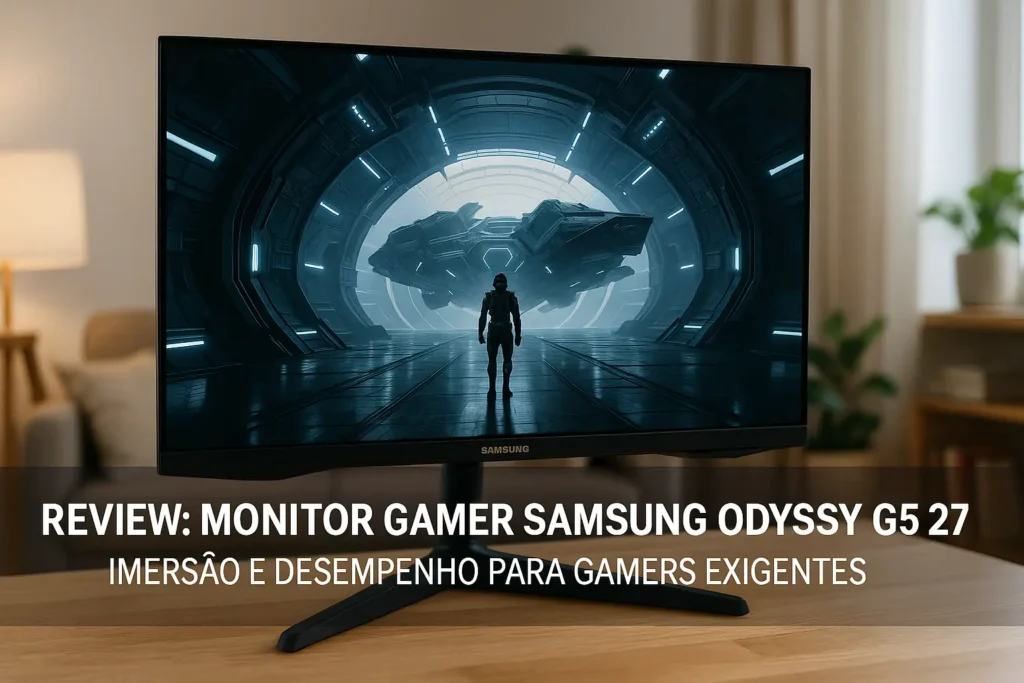 Monitor Gamer Samsung Odyssey G5 27: Imersão e Desempenho para Gamers Exigentes