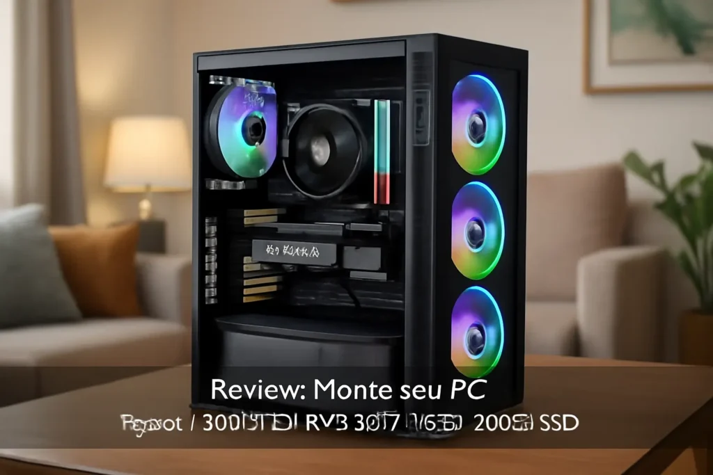 Monte seu PC: Ryzen 7 5700X3D, RTX 4070, 16GB, 480GB SSD