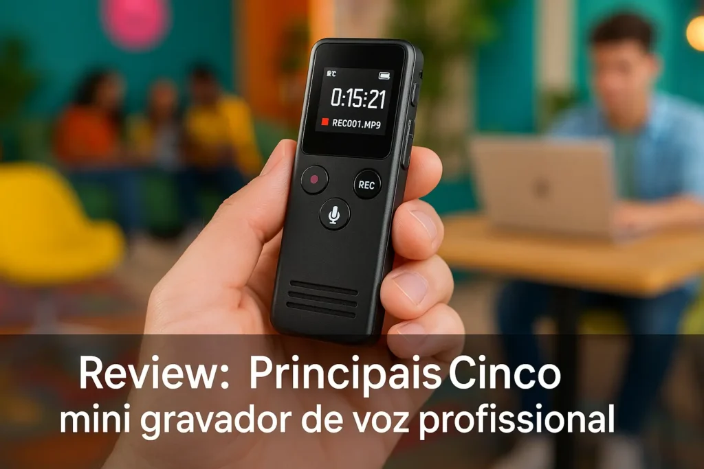 Principais Cinco mini gravador de voz profissional