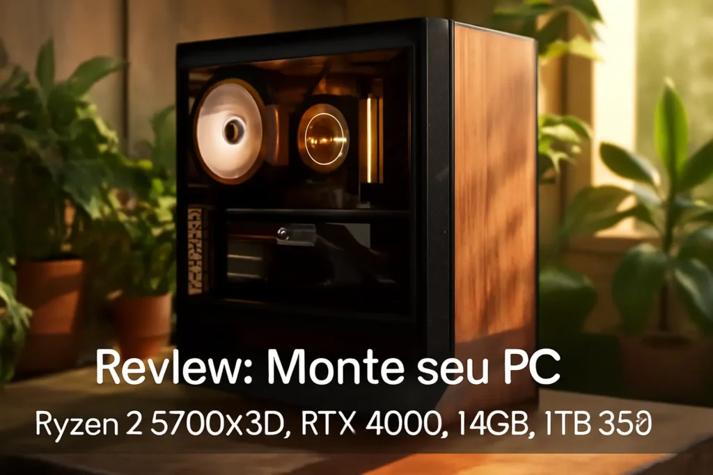 Monte seu PC: Ryzen 7 5700X3D, RTX 4060, 16GB, 1TB SSD