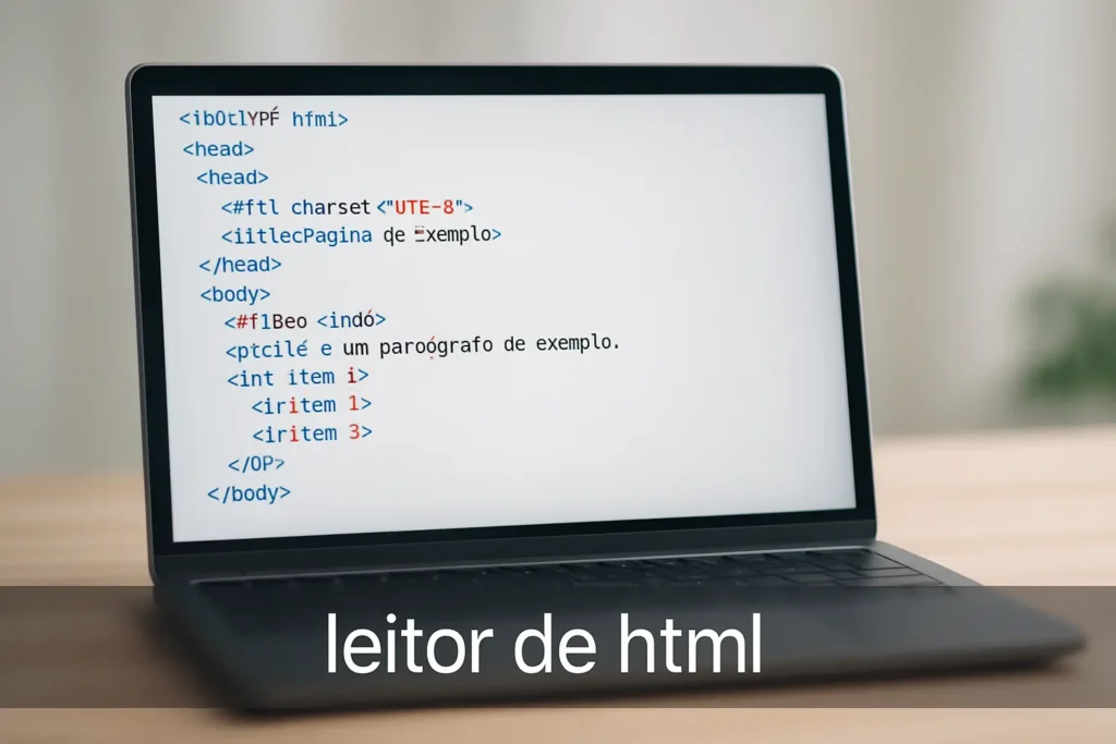 leitor de html: o que é, para que serve e como funciona