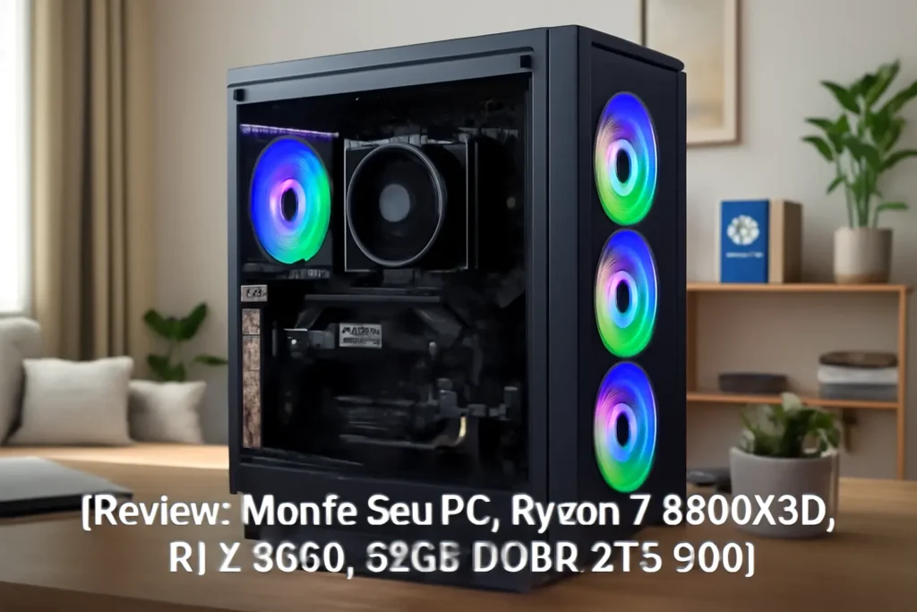 Monte seu PC: Ryzen 7 9800X3D, RTX 5090, 32GB DDR5, 2TB SSD