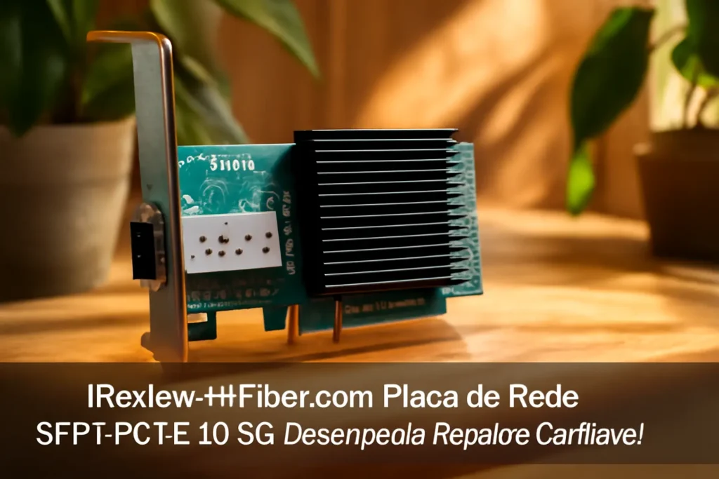 H!Fiber.com Placa de Rede SFP+ PCI-E 10 GB: Desempenho Rápido e Confiável