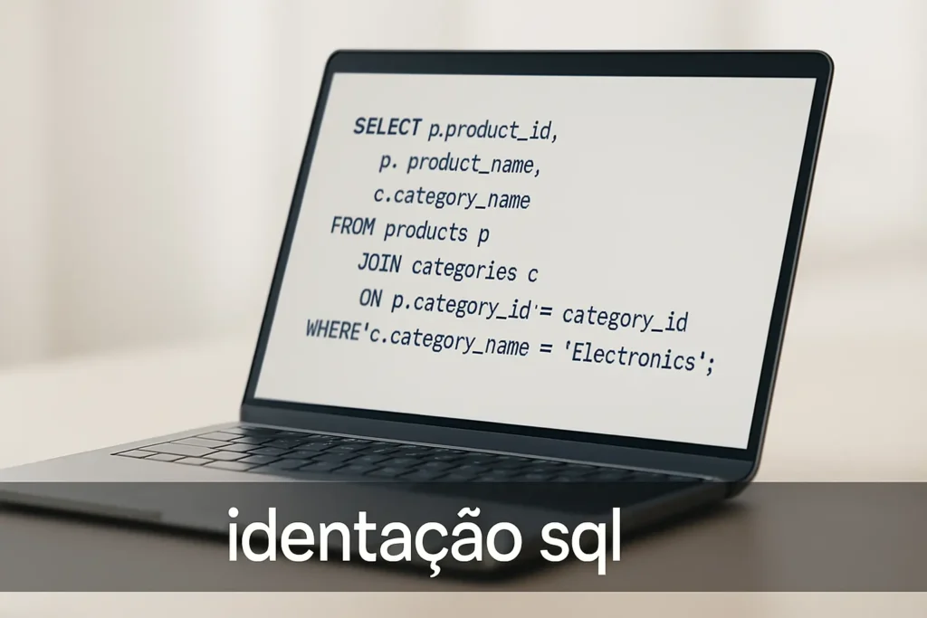 Identação SQL: Como Organizar Seu Código com Clareza e Eficiência
