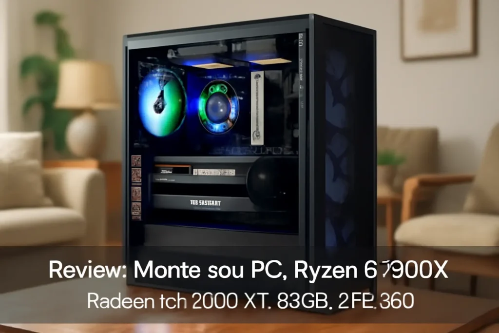Monte seu PC: Ryzen 9 7900X, Radeon RX 7800 XT, 32GB, 2TB SSD