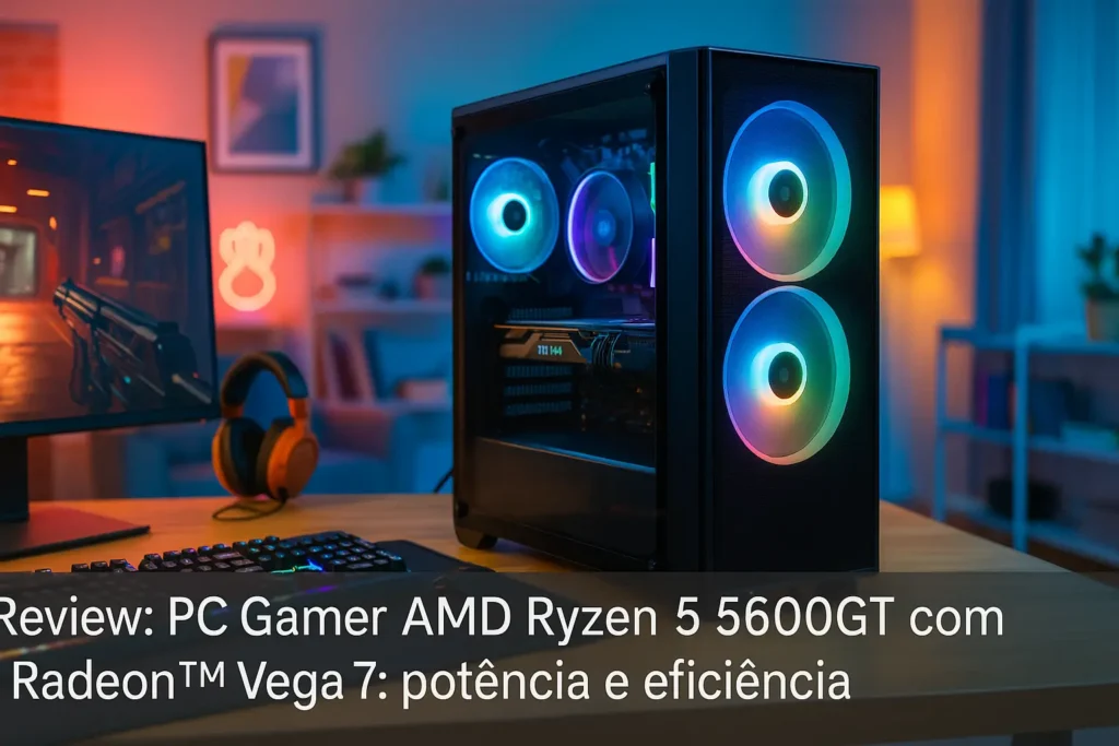 PC Gamer AMD Ryzen 5 5600GT com Radeon™ Vega 7: potência e eficiência