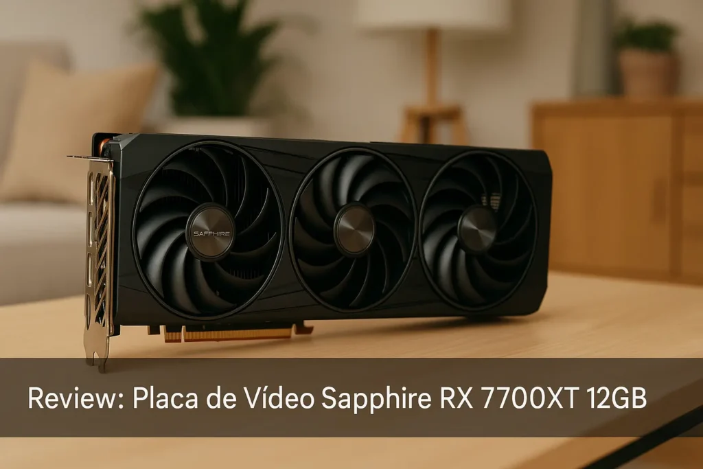 Placa de Vídeo Sapphire RX 7700XT 12GB: Potência e Estilo