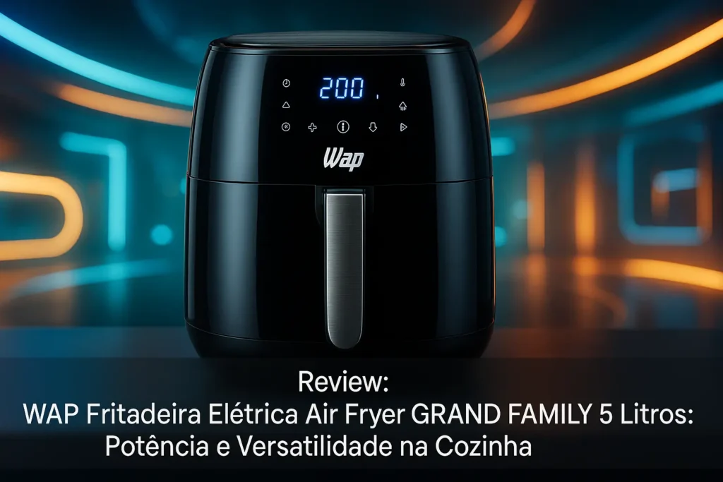 WAP Fritadeira Elétrica Air Fryer GRAND FAMILY 5 Litros: Potência e Versatilidade na Cozinha